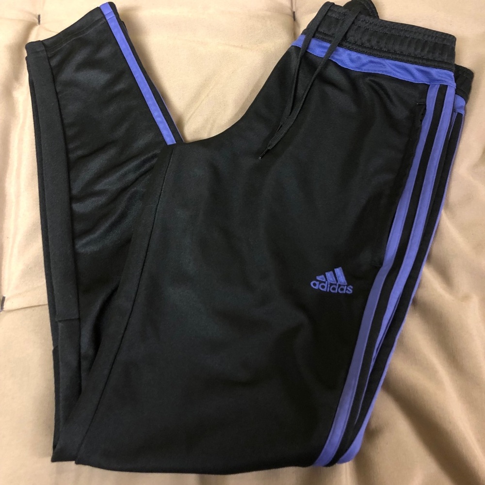 Adidas Purple/Blue Stripe Sweatpants